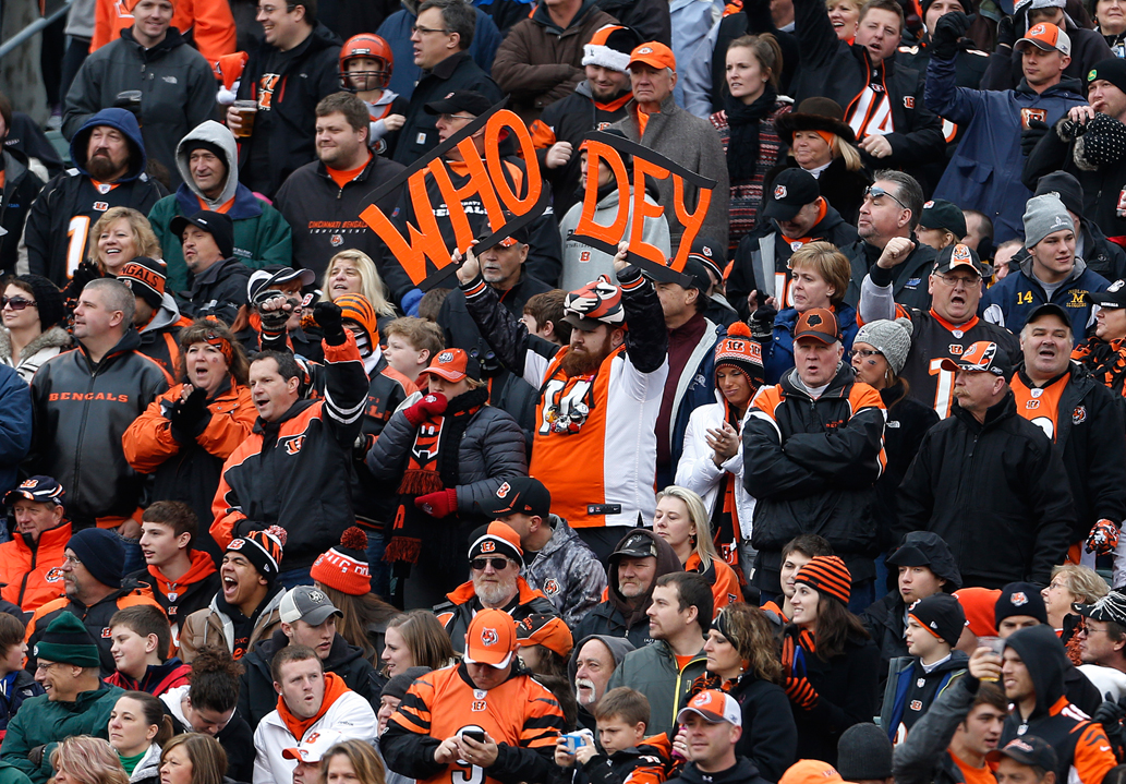 Cincinnati Bengals fans at football game