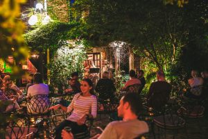 people enjoying a show at blind lemon music venue